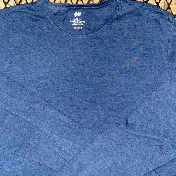 h&m slim fit coupe etroite long sleeve
